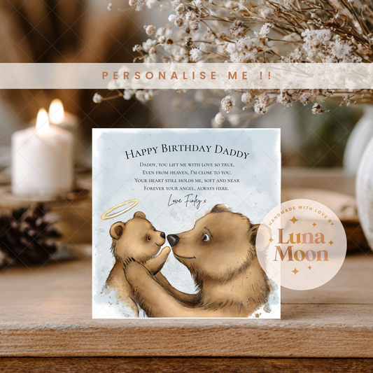 Personalised Angel Cub Card