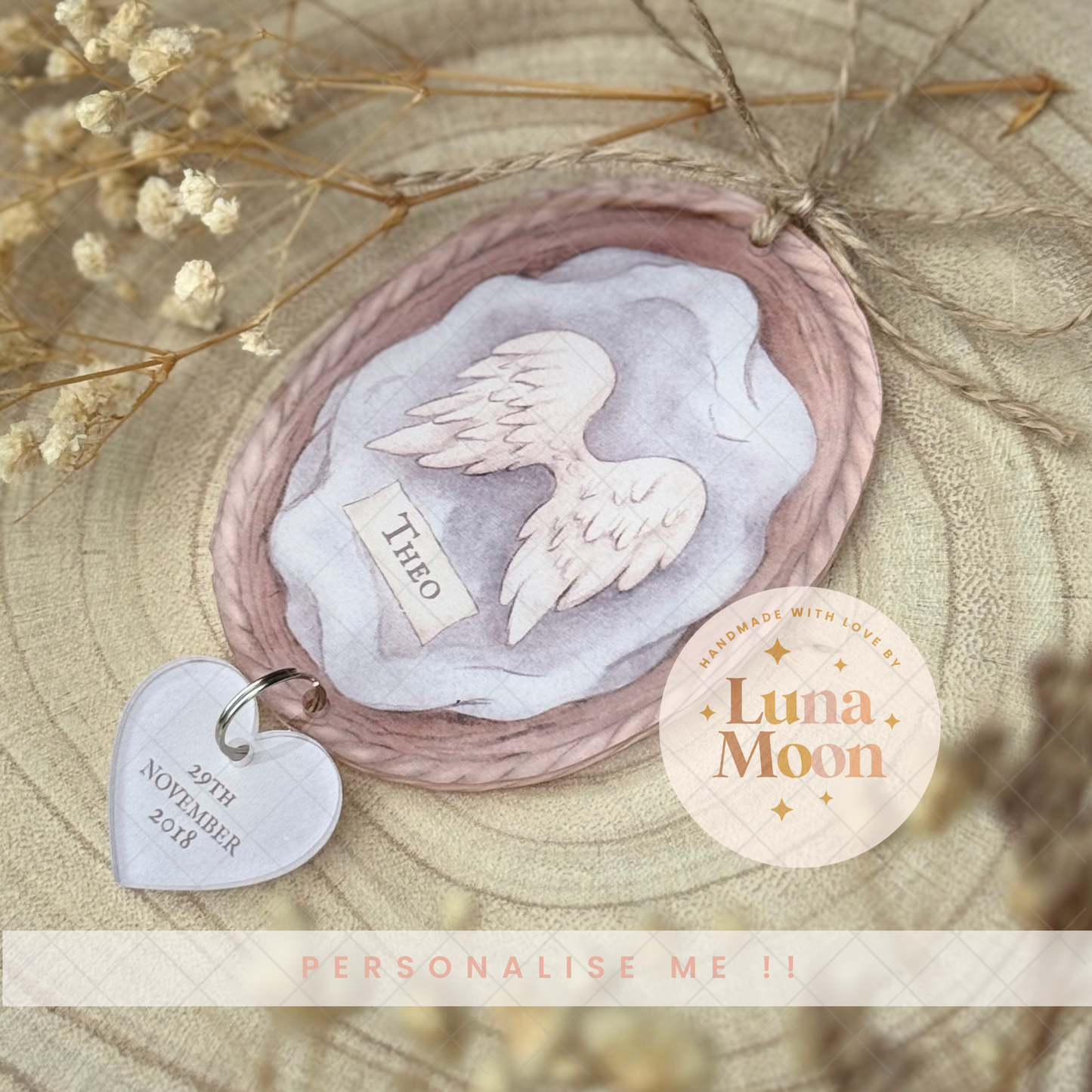 Personalised Heavens Cradle Keepsake